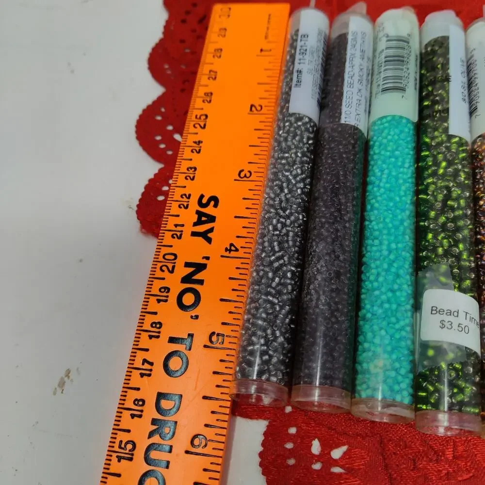 Huge Lot Of 45 Miyuki's Seed Beads Brand New N Opened Different Sizes N Colors
